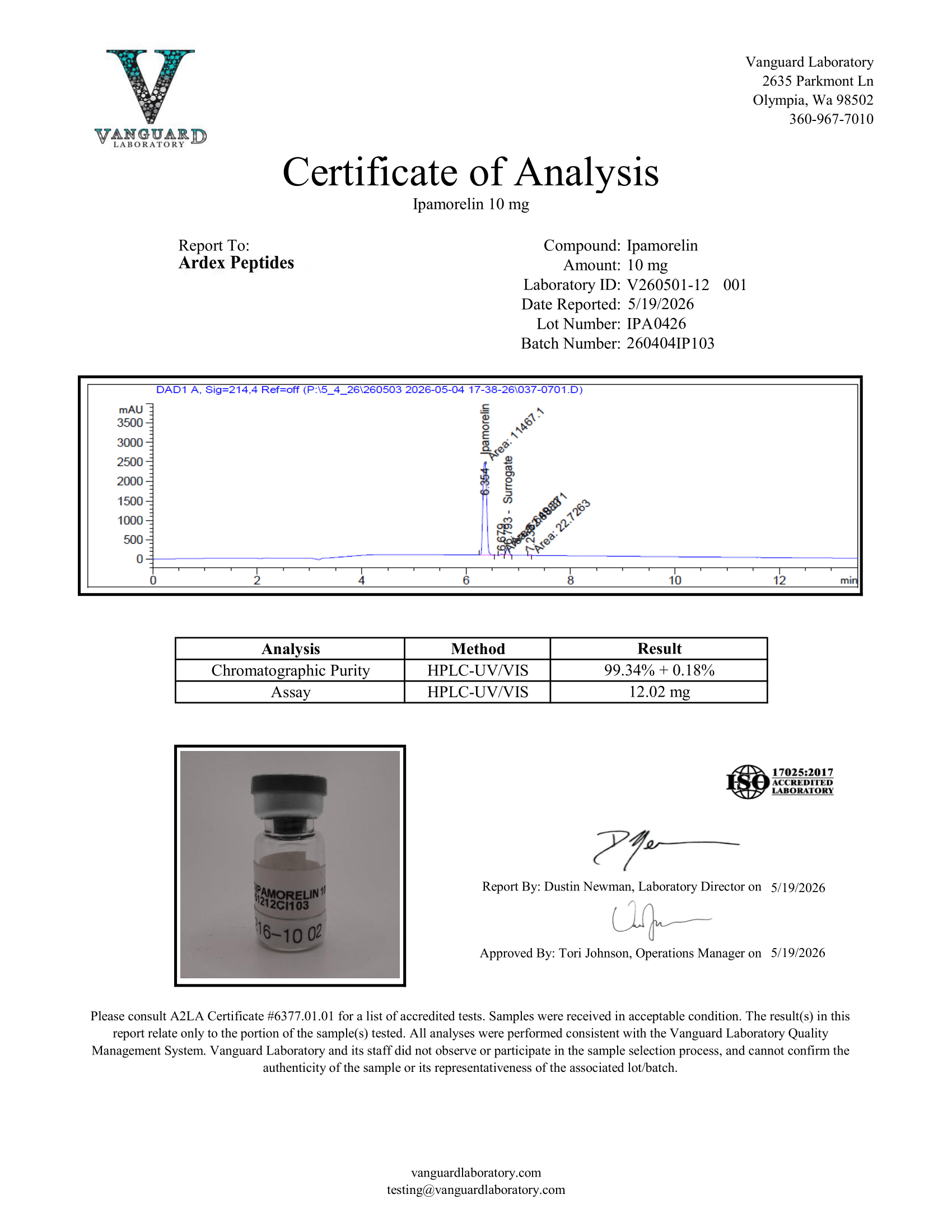 COA Document
