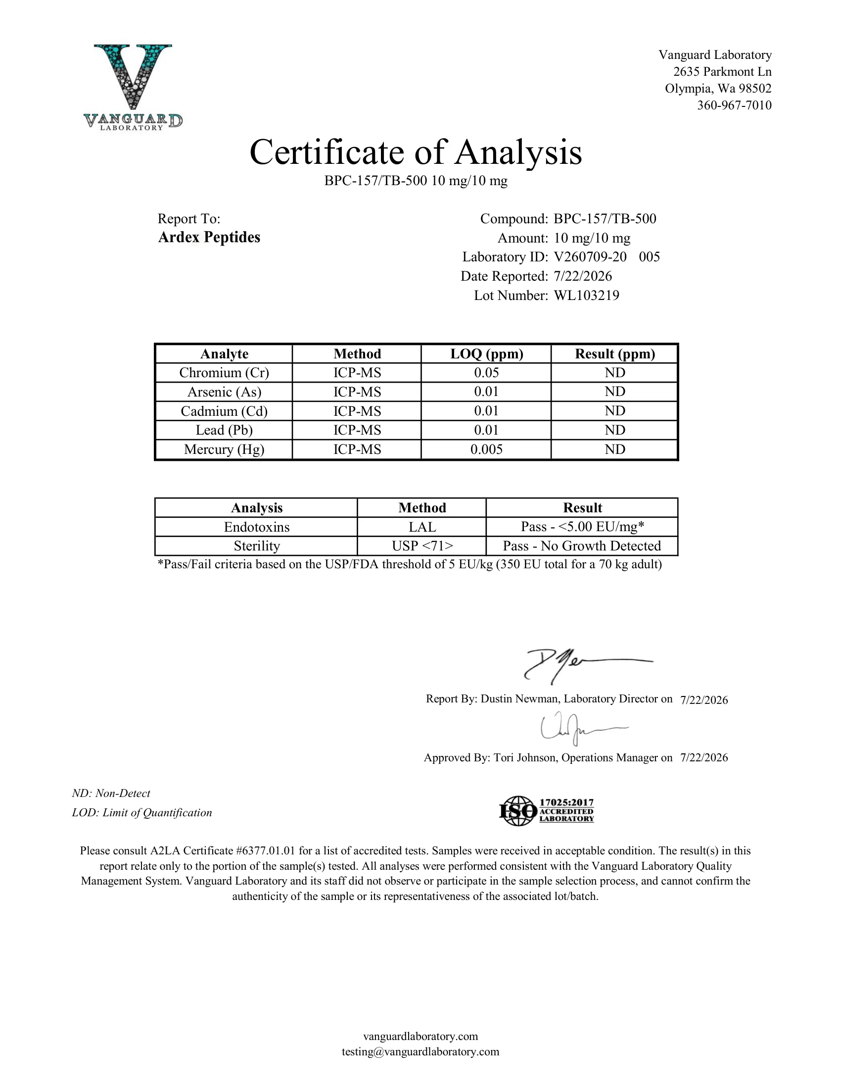 COA Document