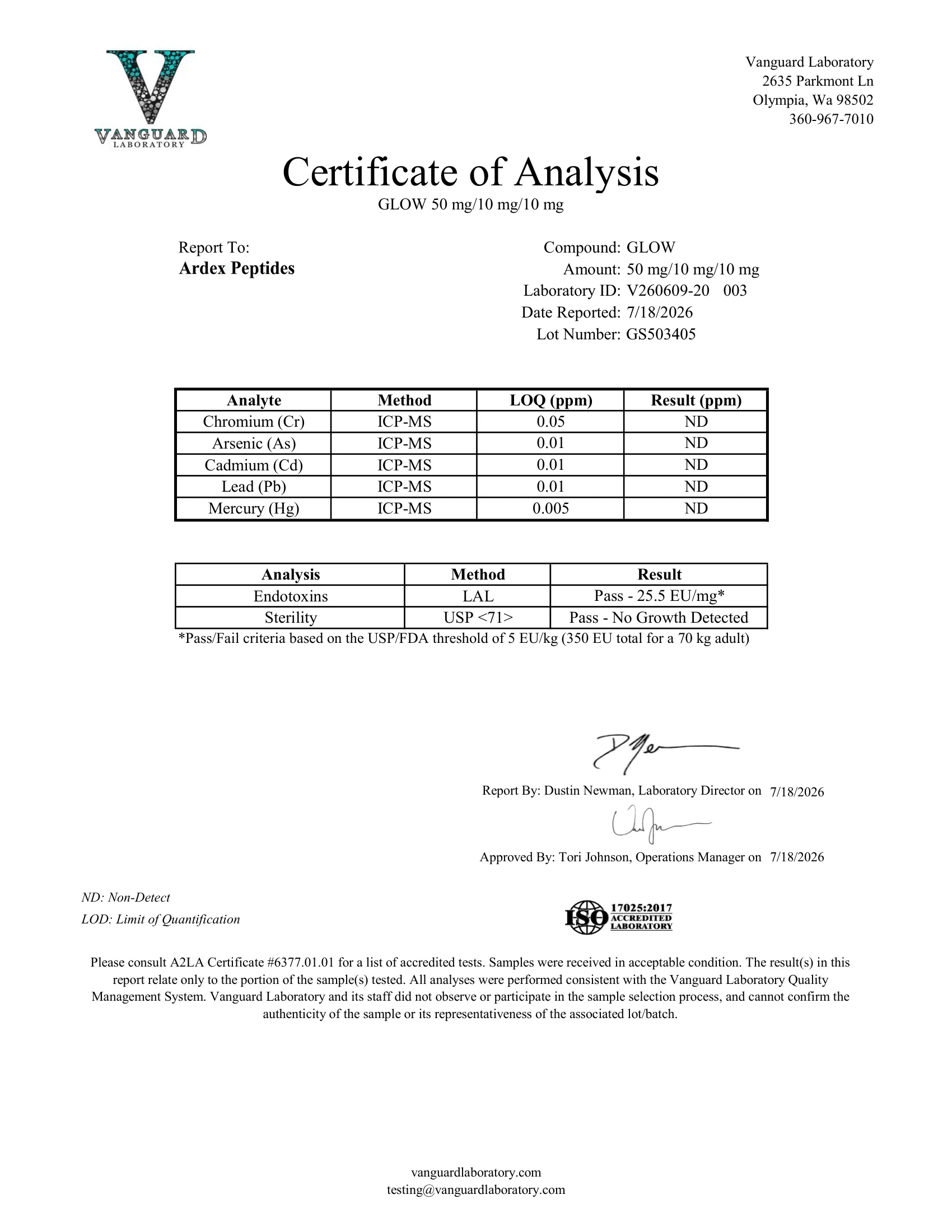 COA Document
